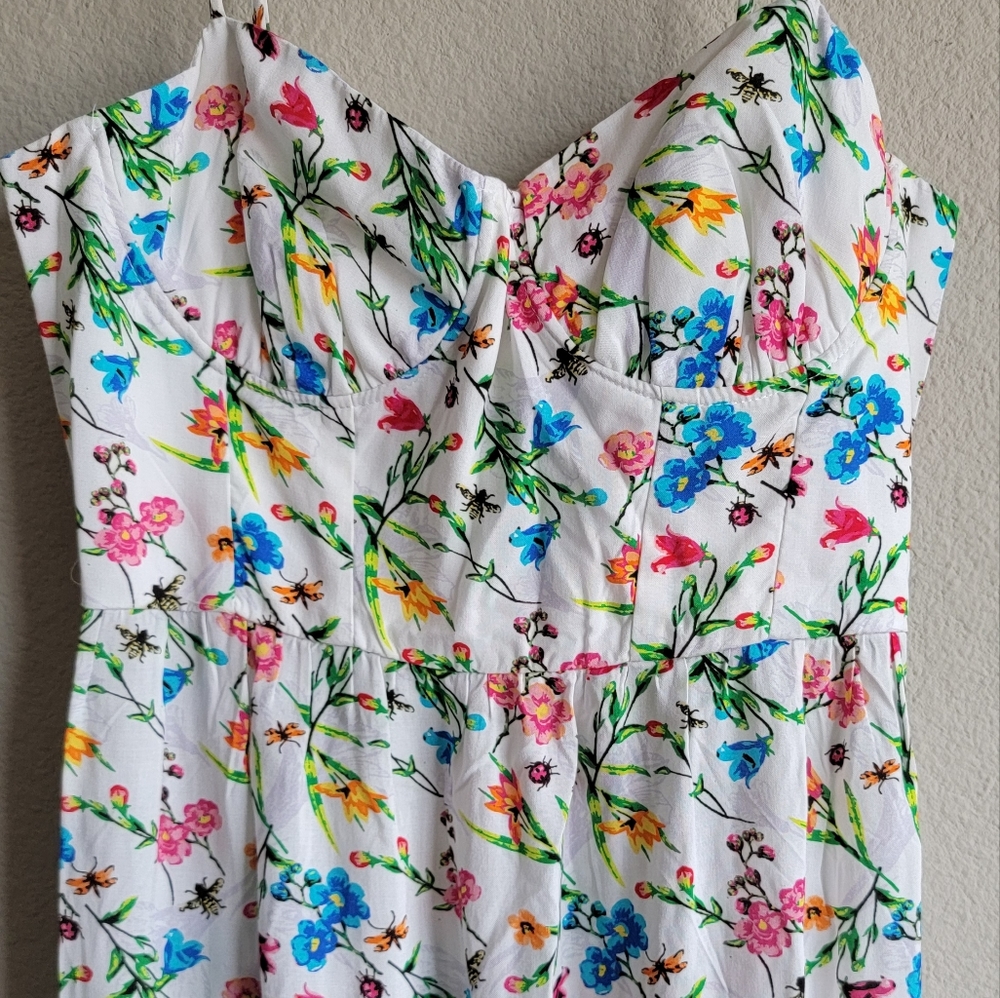 Betsy Johnson Ava Corset Botanical Dress - Picture 3 of 3